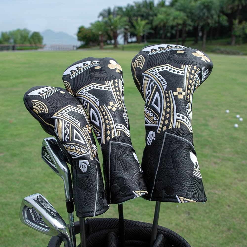 Amazon.com : BAIRBRE Golf Head Covers,Black Poker Diamond
